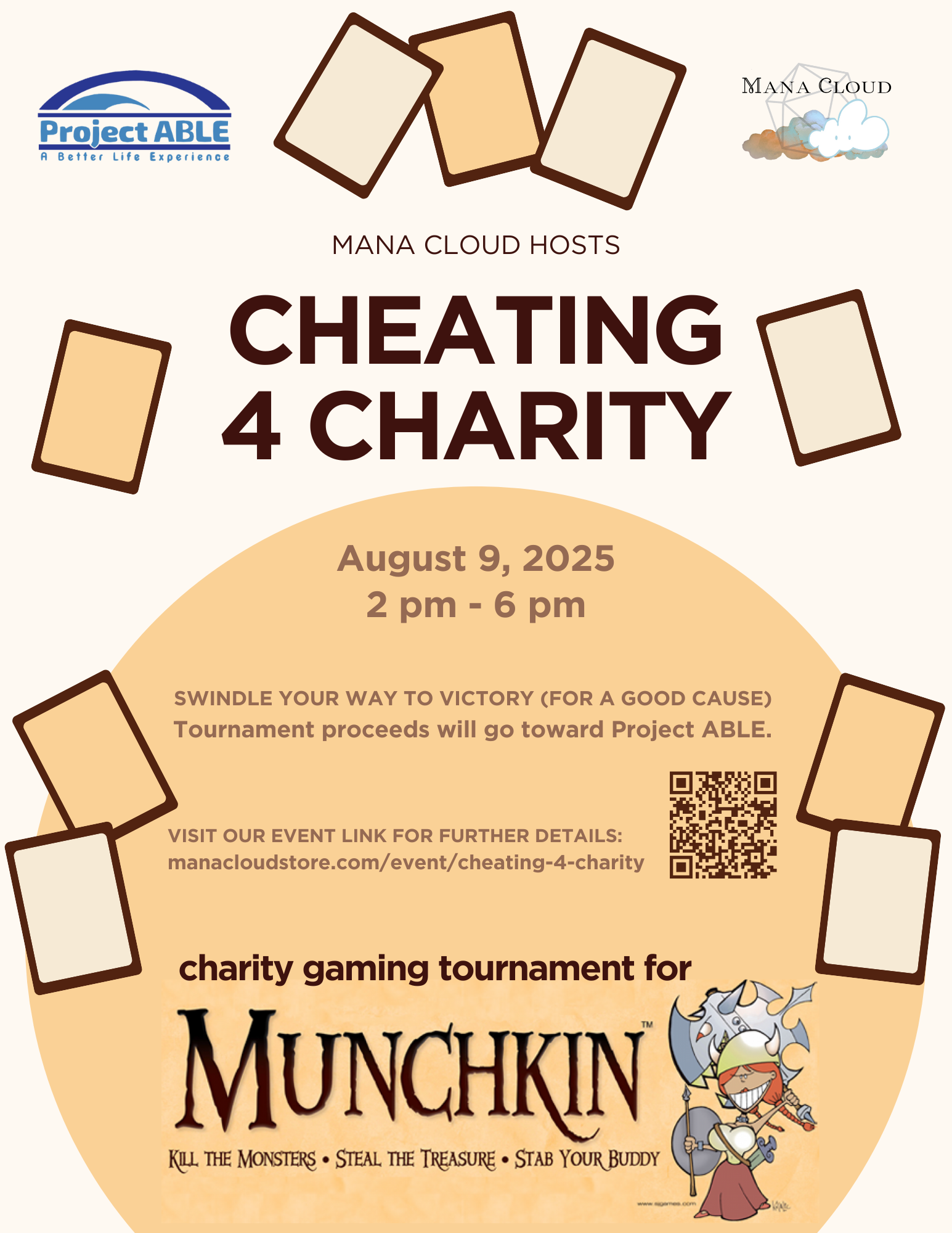 Cheating 4 Charity Munchkin Tournament event at Mana Cloud